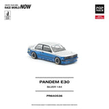 BMW E30 Pandem (Silver) - Pop Race - 1:64 Modellauto 1/64
