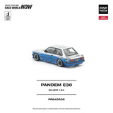 BMW E30 Pandem (Silver) - Pop Race - 1:64 Modellauto 1/64