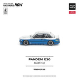 BMW E30 Pandem (Silver) - Pop Race - 1:64 Modellauto 1/64