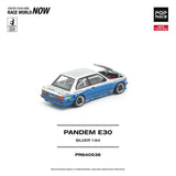 BMW E30 Pandem (Silver) - Pop Race - 1:64 Modellauto 1/64