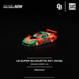LB-Super Silhouette Mazda RX-7 (FD3S) (Orange/Green) - Pop Race - 1:64 Modellauto 1/64