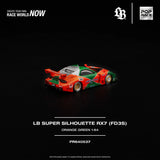 LB-Super Silhouette Mazda RX-7 (FD3S) (Orange/Green) - Pop Race - 1:64 Modellauto 1/64