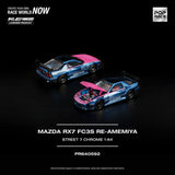 Mazda RX-7 (FC3S) RE-Amemiya (Street 7 Chrome) - Pop Race - 1:64 Modellauto 1/64
