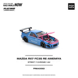 Mazda RX-7 (FC3S) RE-Amemiya (Street 7 Chrome) - Pop Race - 1:64 Modellauto 1/64