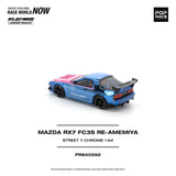 Mazda RX-7 (FC3S) RE-Amemiya (Street 7 Chrome) - Pop Race - 1:64 Modellauto 1/64