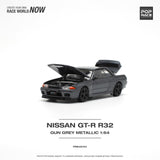 Nissan Skyline GT-R R32 (Gun Grey Metallic) - Pop Race - 1:64