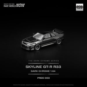 Nissan Skyline GT-R (R33) 400R (Dark Chrome) - Pop Race - 1:64