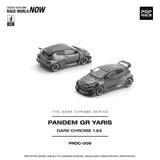 Toyota GR Yaris Pandem (Dark Chrome) - Pop Race - 1:64 Modellauto 1/64