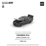 Nissan Silvia (S13) Pandem (Dark Chrome) - Pop Race - 1:64 Modellauto 1/64