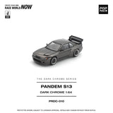 Nissan Silvia (S13) Pandem (Dark Chrome) - Pop Race - 1:64 Modellauto 1/64