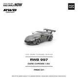 RWB 997 (Dark Chrome) - Pop Race - 1:64 Modellauto 1/64