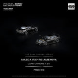 Mazda RX-7 (FD3S) RE-Amemiya (Dark Chrome) - Pop Race - 1:64 Modellauto 1/64