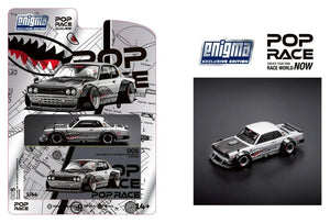 Nissan Skyline GT-R V8 Drift (Hakosuka) (Chrome) - Pop Race - 1:64