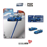 Toyota Supra Top Secret GT300 (Blue) - Pop Race - 1:64 Modellauto 1/64