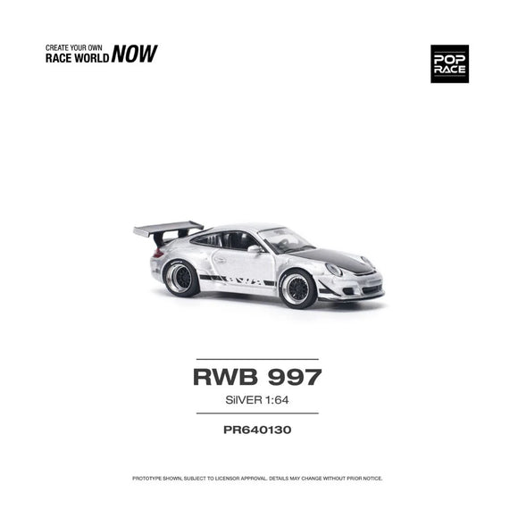 RWB 997 (Silver) - Pop Race - 1:64