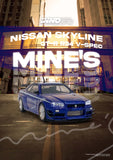 Nissan Skyline GT-R (R34) V-Spec tuned by Mine's - INNO64 - 1:64