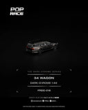 Nissan Stagea R34 (Dark Chrome) - Pop Race - 1:64 Modellauto 1/64