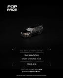Nissan Stagea R34 (Dark Chrome) - Pop Race - 1:64 Modellauto 1/64