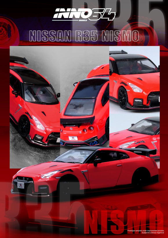 Nissan GT-R (R35) Nismo (Red) - INNO64 - 1:64