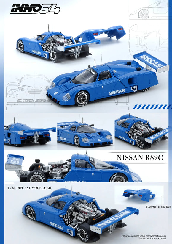Nissan R89C World Sports Car Championship 1989 (Works Prototype) - INNO64 - 1:64