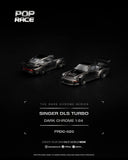 Singer DLS Turbo (Dark Chrome) - Pop Race - 1:64 Modellauto 1/64