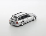 Mercedes S124 T Modell Evo2 (Silber) - Mortal Model - 1:64 Modellauto 1/64