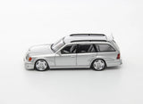 Mercedes S124 T Modell Evo2 (Silber) - Mortal Model - 1:64 Modellauto 1/64