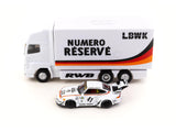 RWB 993 LBWK Special Edition with Plastic Truck Packaging - Tarmac Works - 1:64