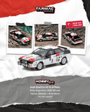 [Preorder] Audi Quattro A2 Gr.B Rally Argentina 1983 Winner Hannu Mikkola/Arne Hertz - Tarmac Works - 1:64 Modellauto 1/64