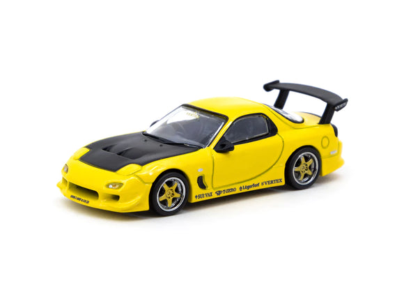 Mazda RX-7 (FD3S) Vertex (Yellow Metallic) - Tarmac Works - 1:64