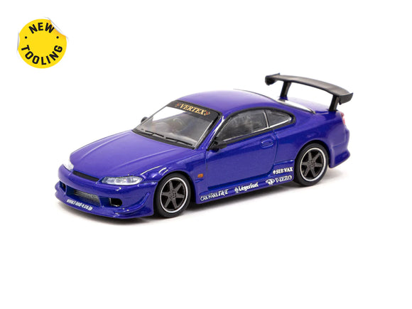 Nissan Silvia S15 VERTEX (Blue Metallic) - Tarmac Works - 1:64