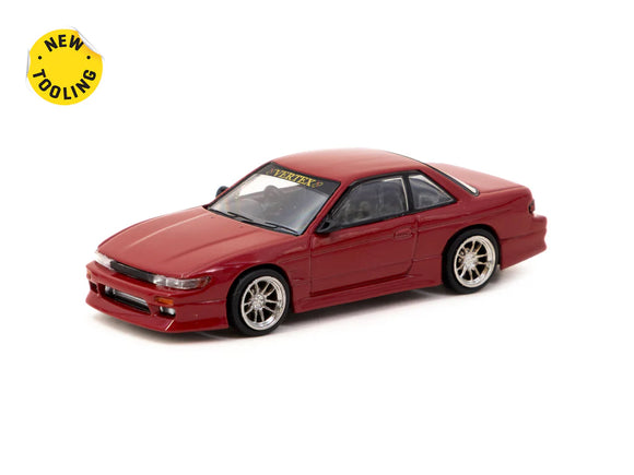 Nissan Silvia S13 VERTEX (Red Metallic) - Tarmac Works - 1:64