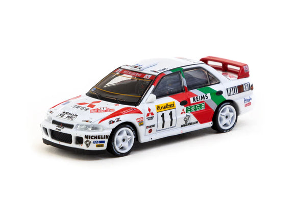 Mitsubishi Lancer Evolution II Rallye Monte-Carlo 1995 T. Mäkinen/S. Harjanne - Tarmac Works - 1:64