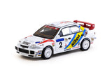 Mitsubishi Lancer Evolution III Hong-Kong-Beijing Rally 1995 Winner K. Eriksson/S. Parmander - Tarmac Works - 1:64