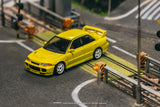 Mitsubishi Lancer GSR Evolution III (Yellow) with 1 card pack - Tarmac Works - 1:64
