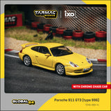 Porsche 911 GT3 (996) (Yellow) - Tarmac Works x IXO - 1:64 Modellauto 1/64