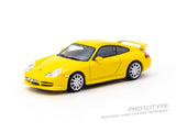 Porsche 911 GT3 (996) (Yellow) - Tarmac Works x IXO - 1:64 Modellauto 1/64