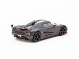 Koenigsegg Agera RS (Black Carbon Fiber/Red) - Tarmac Works - 1:64 Modellauto 1/64