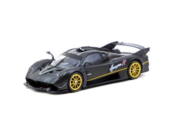 Pagani Huayra R (Matt Black Carbon Fiber) - Tarmac Works - 1:64