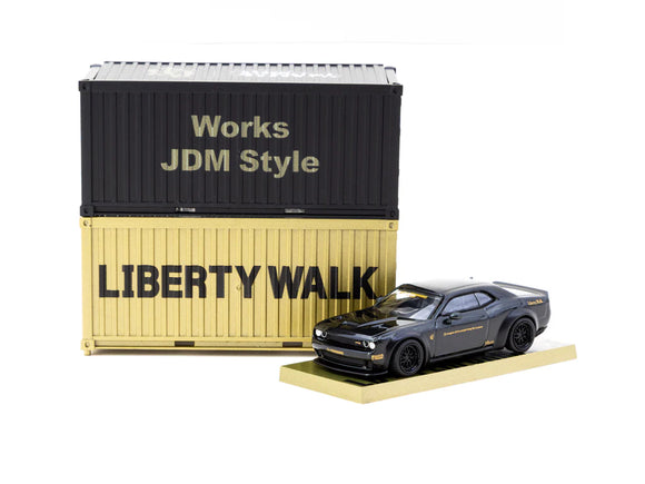 LB WORKS Dodge Challenger SRT Hellcat (Black Metallic) - Tarmac Works - 1:64