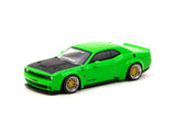 LB WORKS Dodge Challenger SRT Hellcat (Green Metallic) - Tarmac Works - 1:64