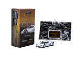 Koenigsegg CC850 (White) + Trading Cards Combo Set - Tarmac Works - 1:64 Modellauto 1/64