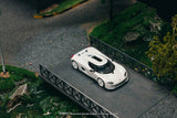 Koenigsegg CC850 (White) + Trading Cards Combo Set - Tarmac Works - 1:64 Modellauto 1/64