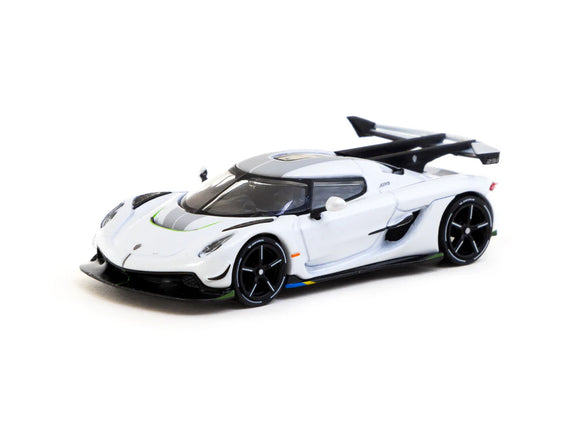 Koenigsegg Jesko Attack (White) with 1 card pack - Tarmac Works - 1:64