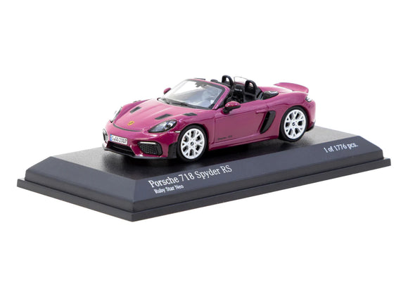 Porsche 718 Spyder RS (Ruby Star Neo) - Minichamps x Tarmac Works - 1:64