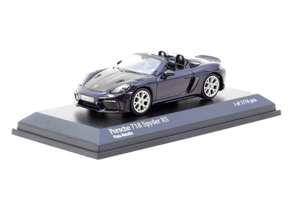 Porsche 718 Spyder RS (Viola Metallic) - Minichamps x Tarmac Works - 1:64