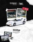 Porsche 911 GT1 (White) + Trading Cards Combo Set - Tarmac Works - 1:64 Modellauto 1/64