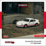 Porsche 911 Carrera RS 2.7 Lightweight (White/Red) - Tarmac Works - 1:64 Modellauto 1/64