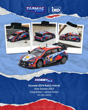 Hyundai i20 N Rally1 Hybrid Rally Sweden 2023 Craig Breen/James Fulton - Tarmac Works x IXO - 1:64 Modellauto 1/64