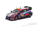 Hyundai i20 N Rally1 Hybrid WRC Central European Rally 2023 Winner Thierry Neuville/Martijn Wydaeghe - Tarmac Works x IXO - 1:64 Modellauto 1/64